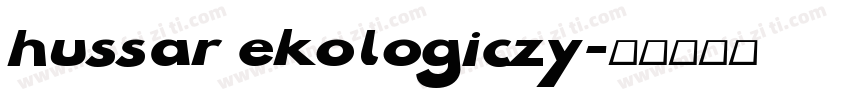 hussar ekologiczy字体转换